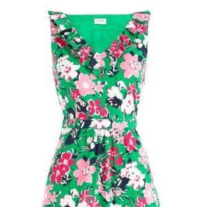 J Crew Floral Midi Dress